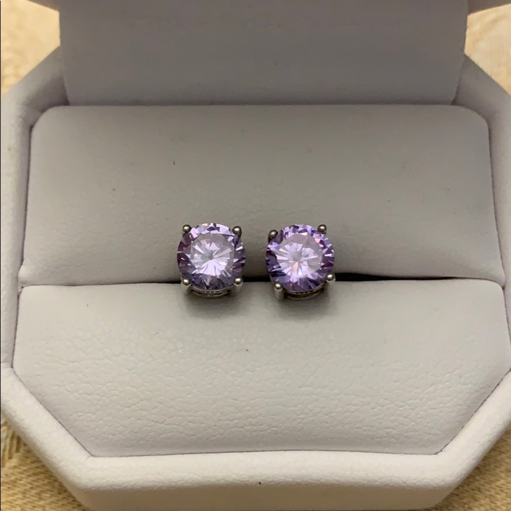 Sterling Silver Amethyst Earrings